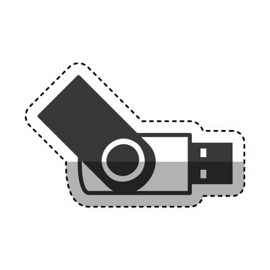 USB bellek izole simgesi