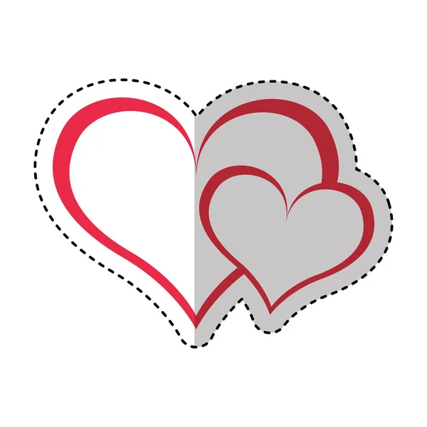 Сердце любовь романтическая икона — стоковый вектор