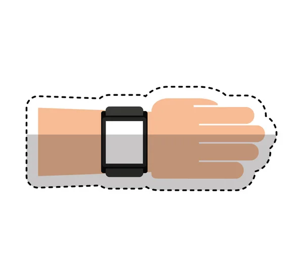 Smartwatch gadget icono aislado — Vector de stock