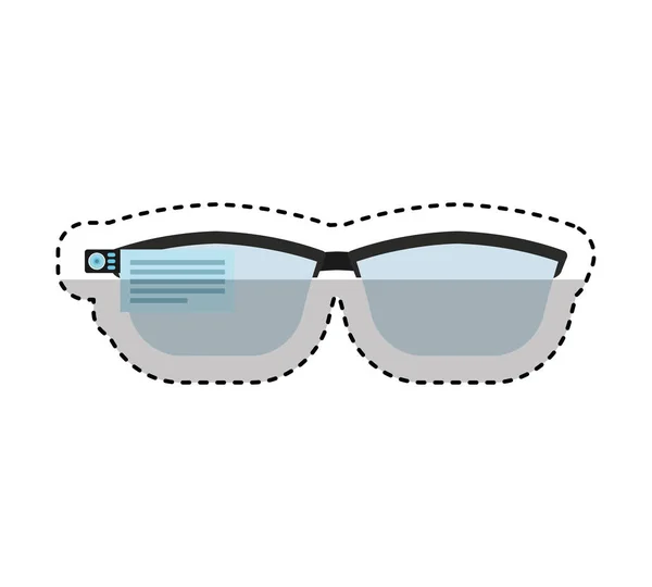 Gadget smartglass icône isolée — Image vectorielle