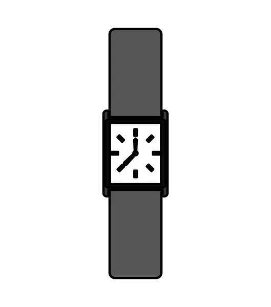 Masculine hand watch icon — Stock Vector
