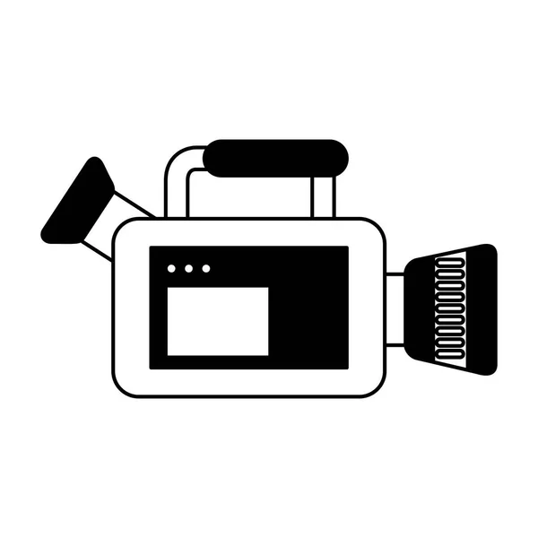 Video camera isolated icon — Stock Vector