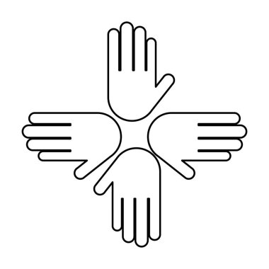 eller çevresinde boya baskı