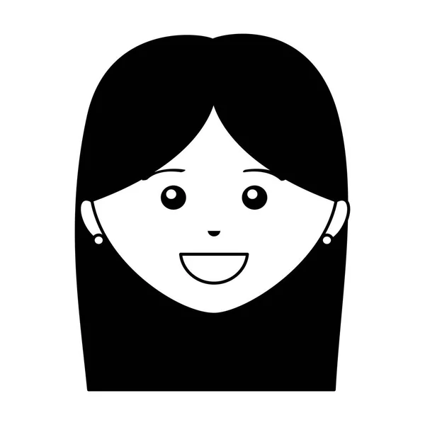 Young woman avatar character — Stock Vector