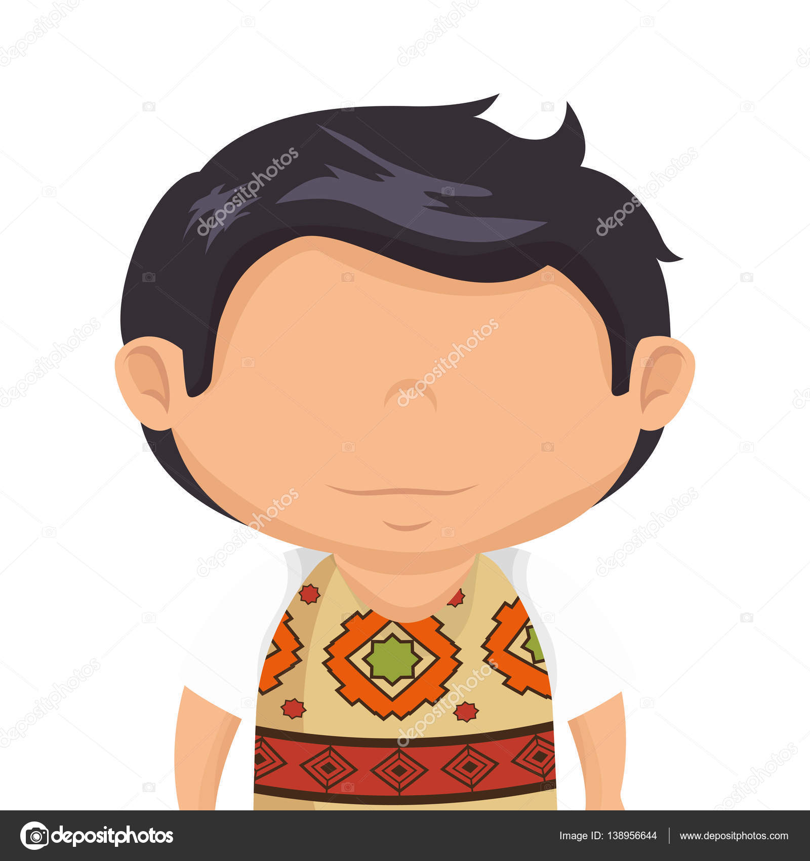 メキシコ人男性文字分離アイコン ストックベクター C Yupiramos