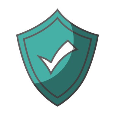 kalkan güvenlik izole simgesi