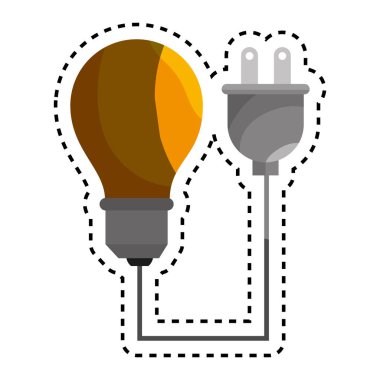 Ampul Işık izole simgesi
