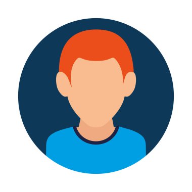 insan avatar karakteri izole edilmiş simge