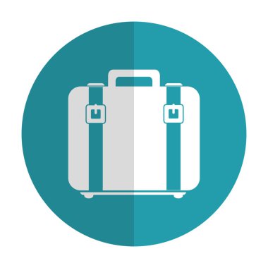 bavul seyahat izole simgesi