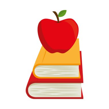 kitap okul izole simgesi