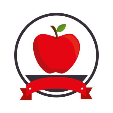 elma taze meyve izole simgesi