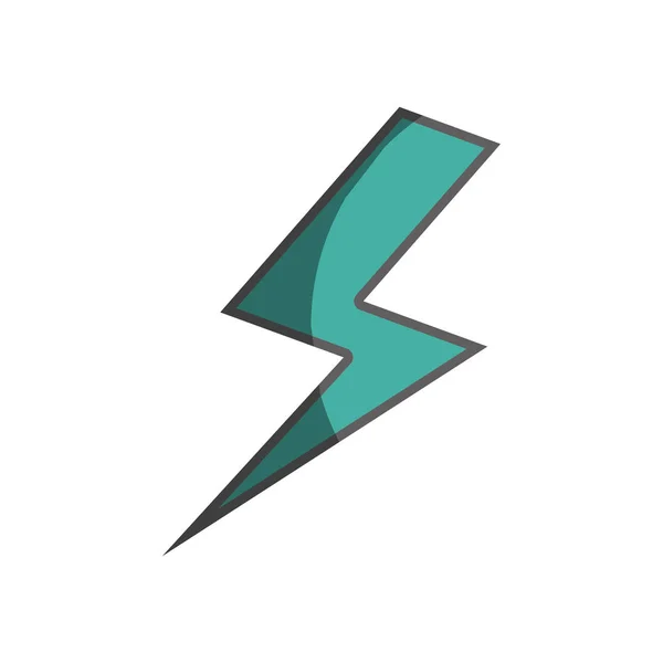 Ray energia elszigetelt ikon — Stock Vector