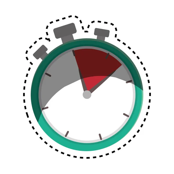 Reloj cronómetro icono aislado — Vector de stock