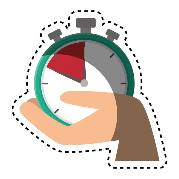 Reloj cronómetro icono aislado — Vector de stock