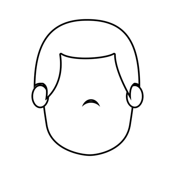Man avatar karaktär isolerad ikon — Stock vektor