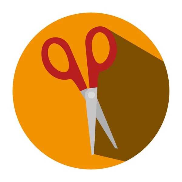 Scissors school supply icon — Stock Vector