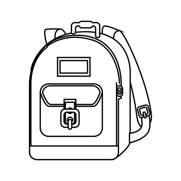 Icône d'équipement sac école — Image vectorielle