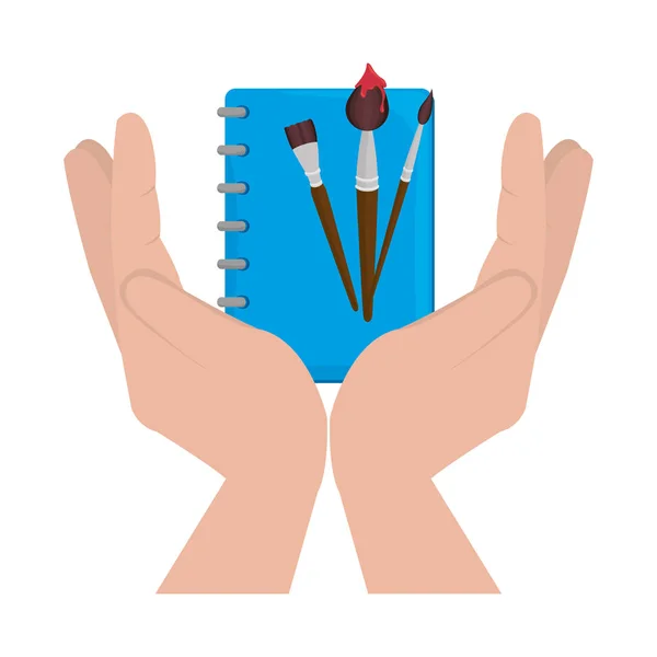 Définir les icônes fournitures scolaires — Image vectorielle