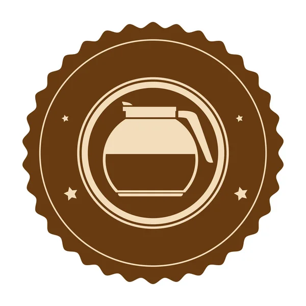 Lezzetli kahve çaydanlık simgesi — Stok Vektör
