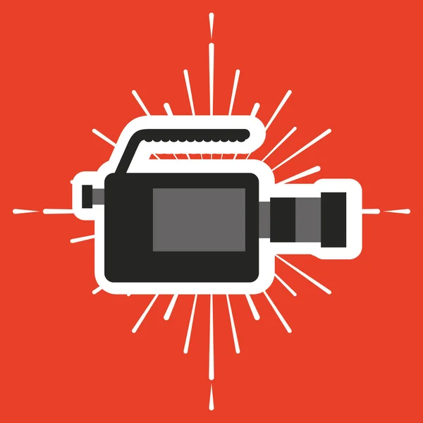 Video camera film icon — Stock Vector