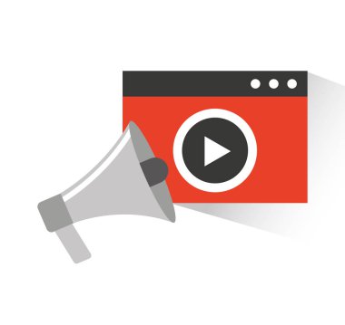 Sosyal medya pazarlama simgesi