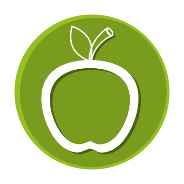elma taze meyve izole simgesi