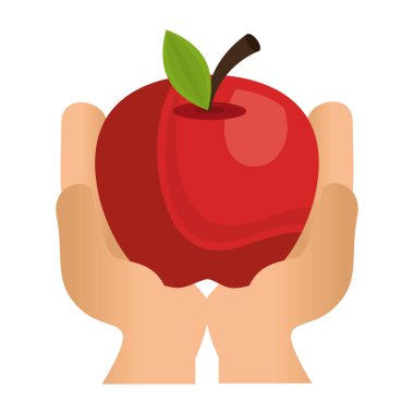elma taze meyve izole simgesi