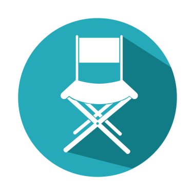 yönetmen koltuğu izole simgesi