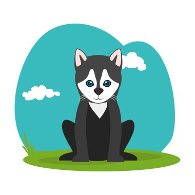 sevimli köpek izole simgesi