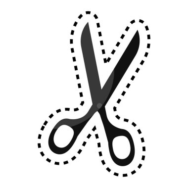 Makas aracı izole simgesi