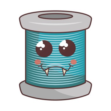 dikiş Konu komik karakter izole simgesi