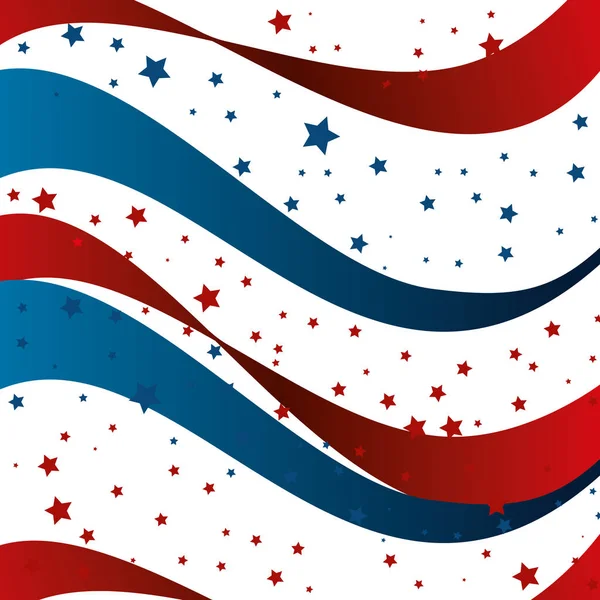 Эмблема объединенных штатов американского флага — стоковый вектор