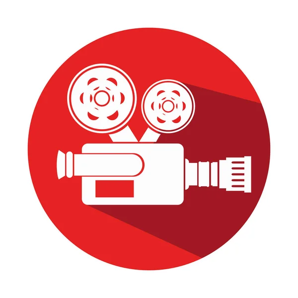 Videocamera icona del cinema — Vettoriale Stock
