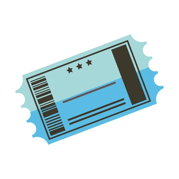Ticket bioscoop papier geïsoleerde pictogram — Stockvector