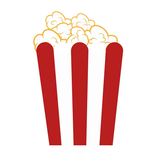 Pop corn voedsel pictogram — Stockvector