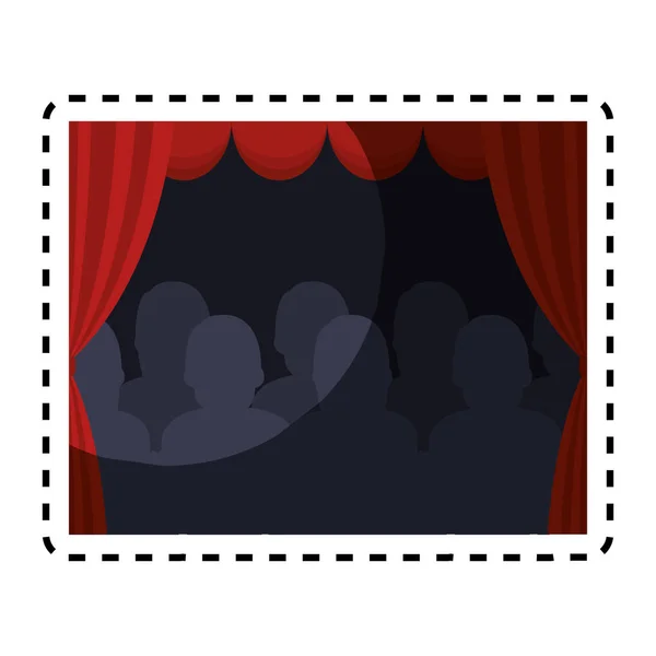 Іконка шоу театру-концерту — стоковий вектор