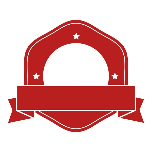 Emblema de calidad icono aislado — Vector de stock