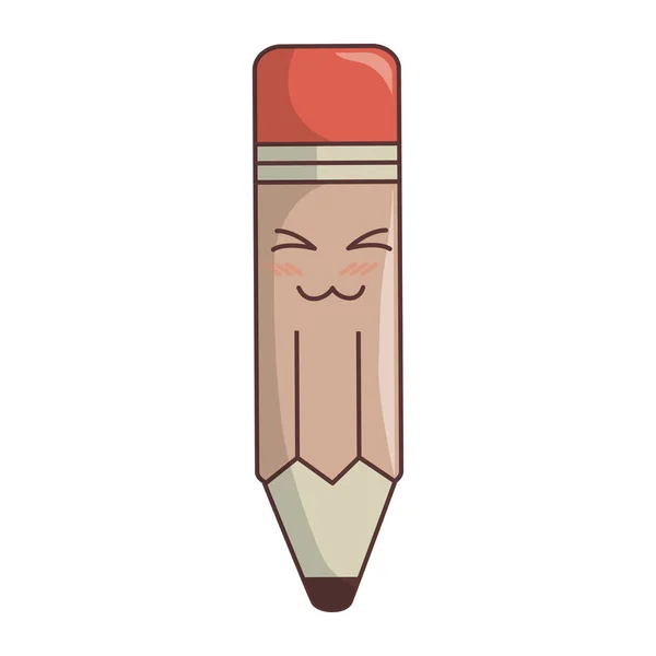 Ícone de personagem cômico lápis — Vetor de Stock