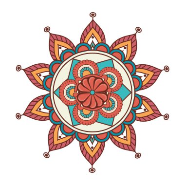 Mandala sanat dekoratif simgesi