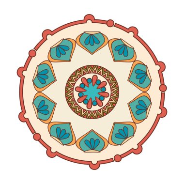 Mandala sanat dekoratif simgesi