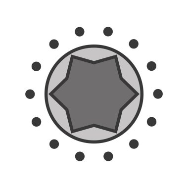 Mandala sanat dekoratif simgesi