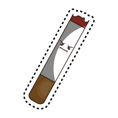 Sigara karakter komik simgesi