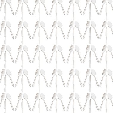 Restoran amblemi ile çatal bıçak takımı