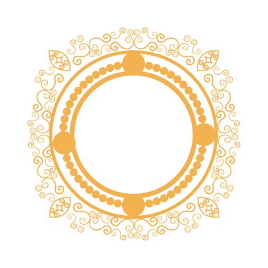 zarif çerçeve dekoratif simgesi