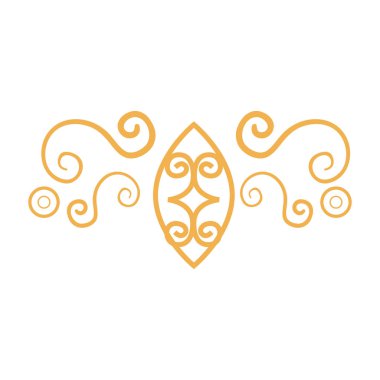 zarif çerçeve dekoratif simgesi