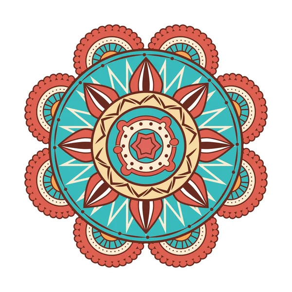 Mandala arte icona decorativa — Vettoriale Stock