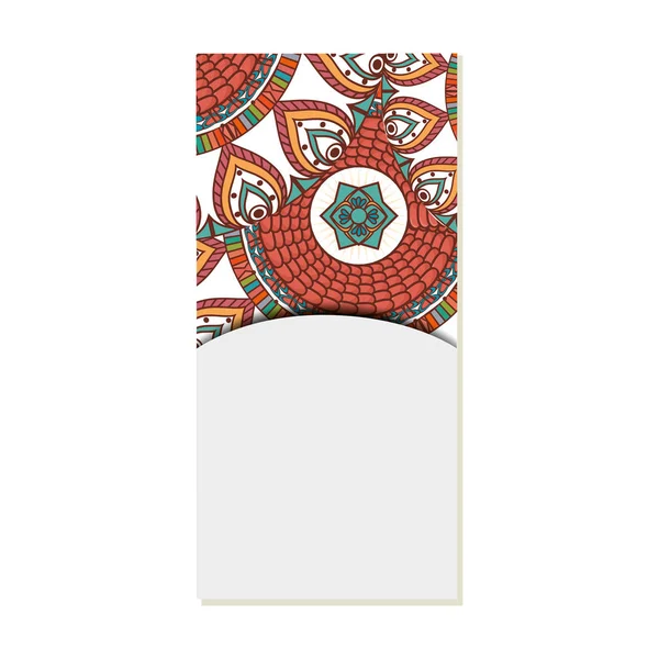 Mandala art dekoratív ikon — Stock Vector
