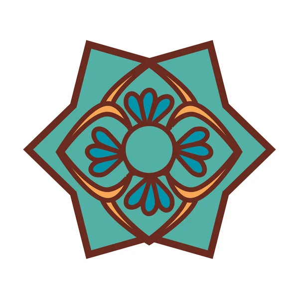 Mandala sanat dekoratif simgesi