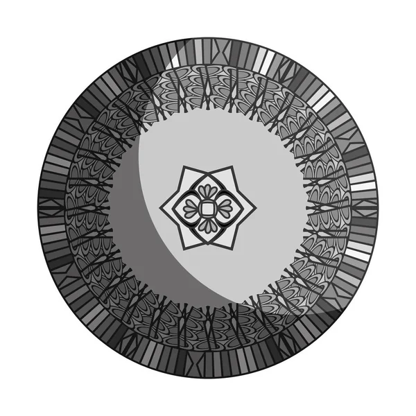 Mandala arte icona decorativa — Vettoriale Stock