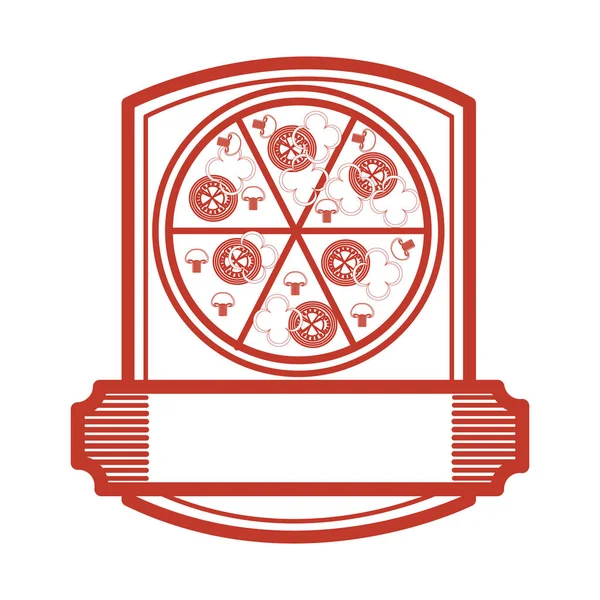 피자 레스토랑 상징 아이콘 — 스톡 벡터